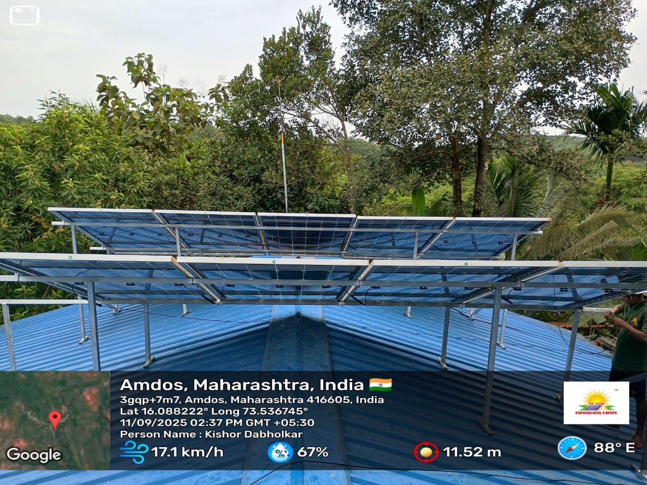 Solar installation project - Prakash Sawant