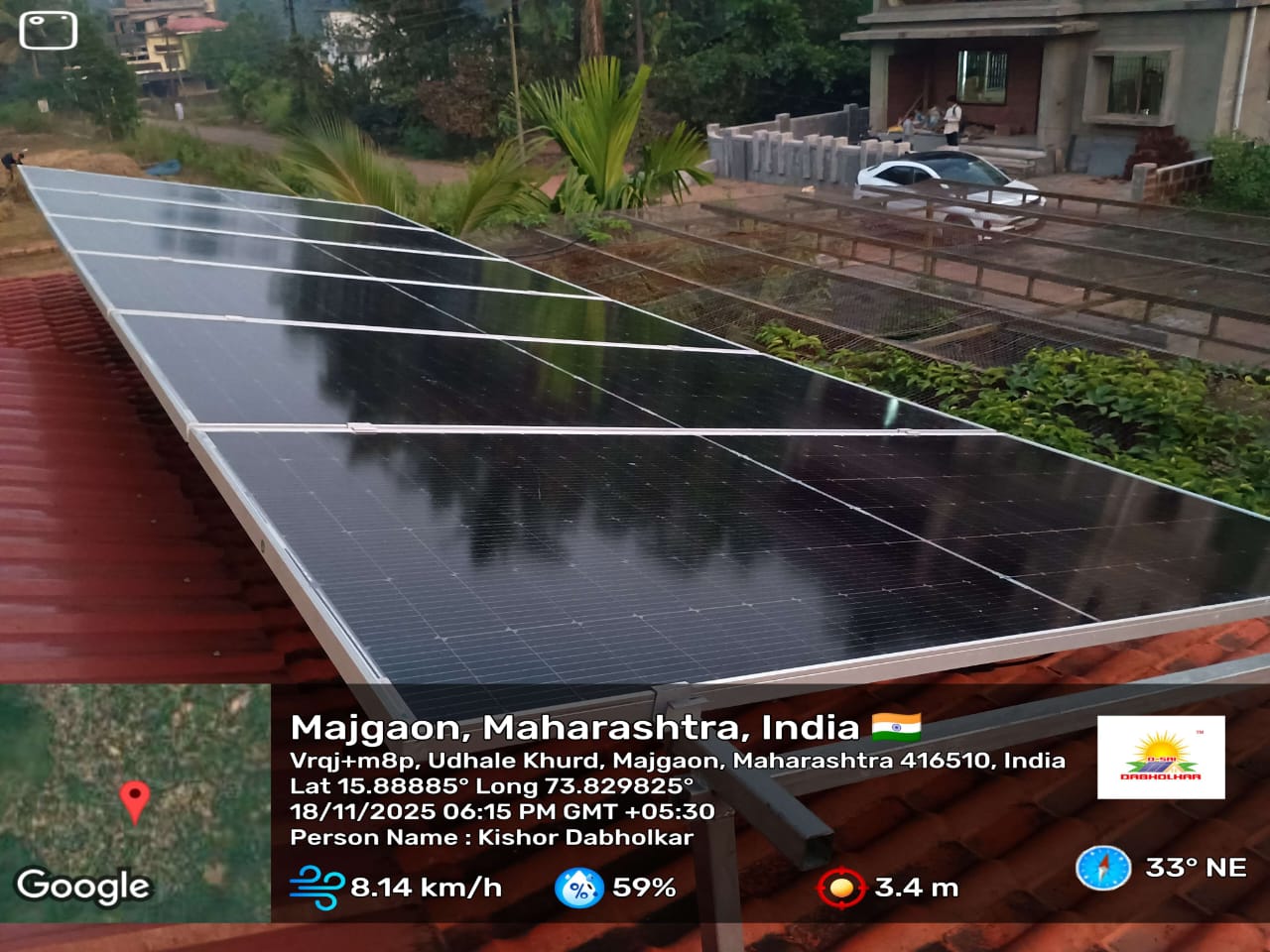 Solar installation project - Pravin Bandekar