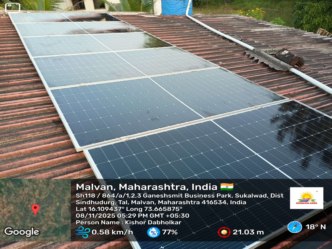Solar installation project - Ramesh Sawant