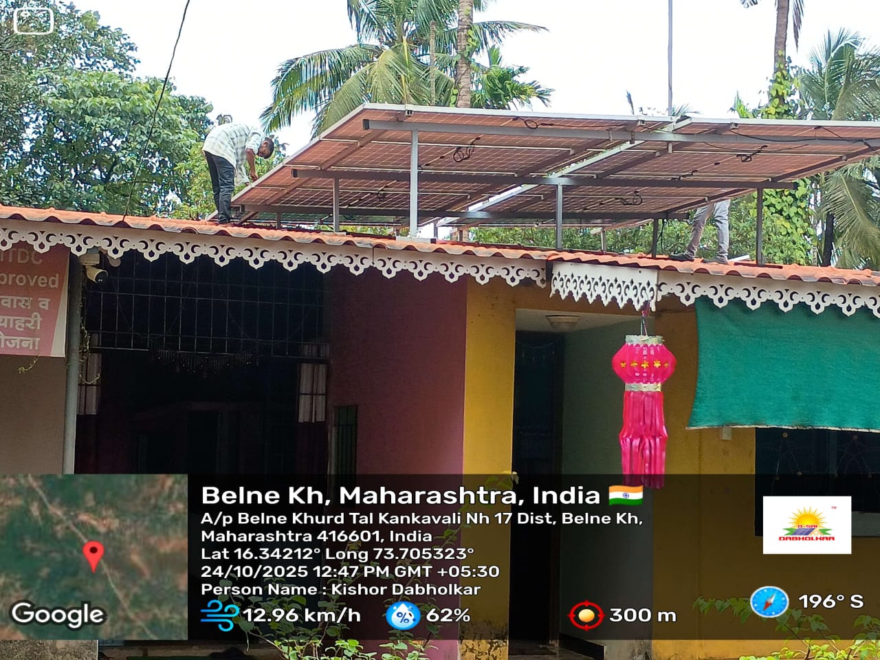 Solar installation project - Vijaykumar Dhekane